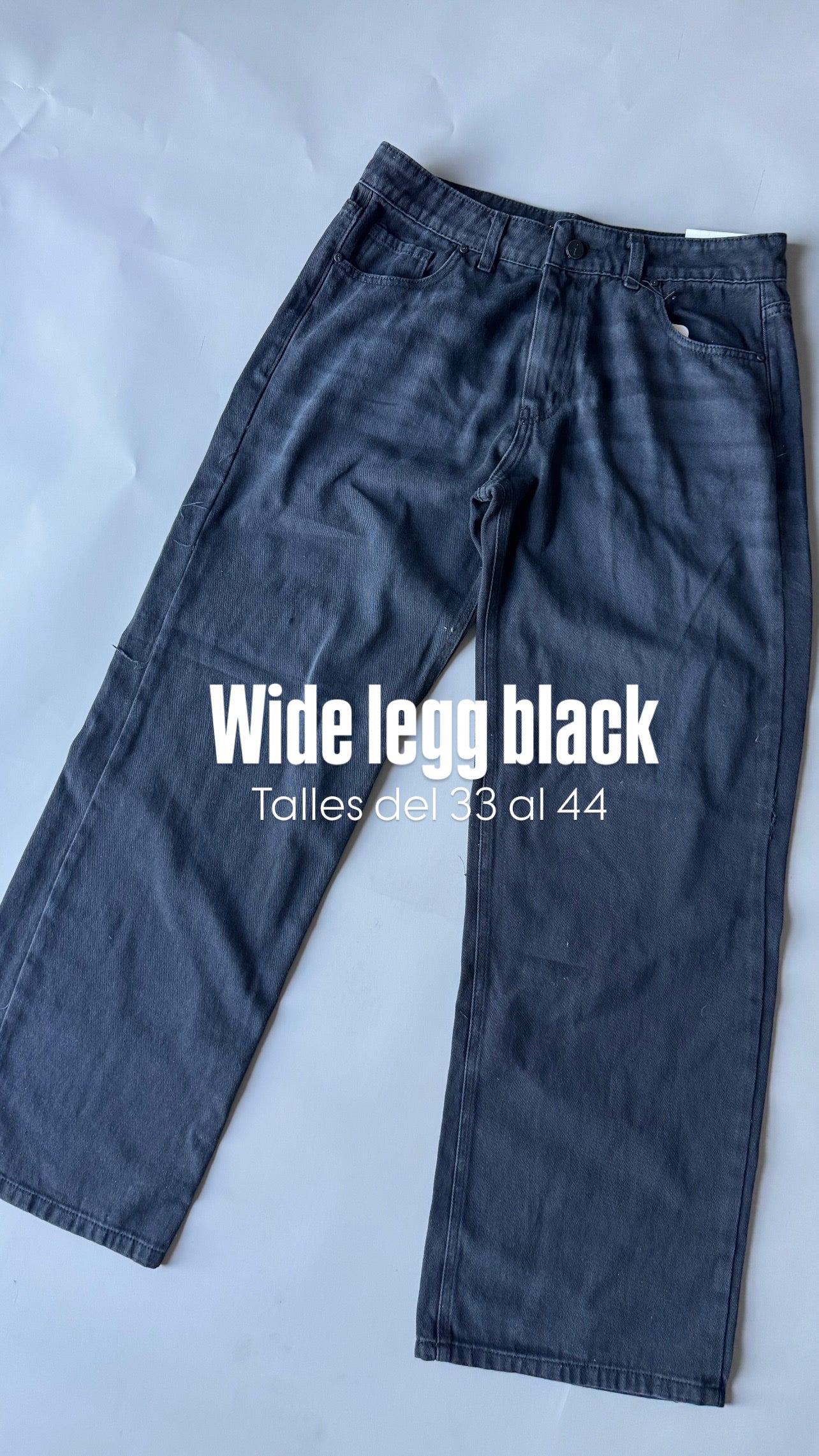 Pant straig legg black