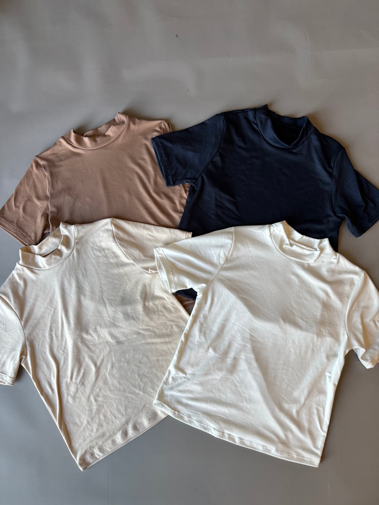 Media polera manga corta