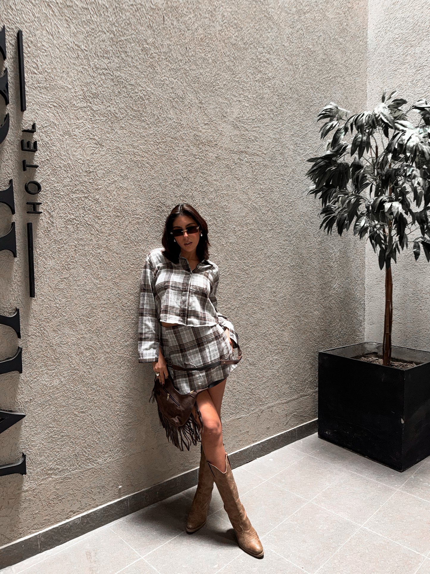 Set camisa y short pollera