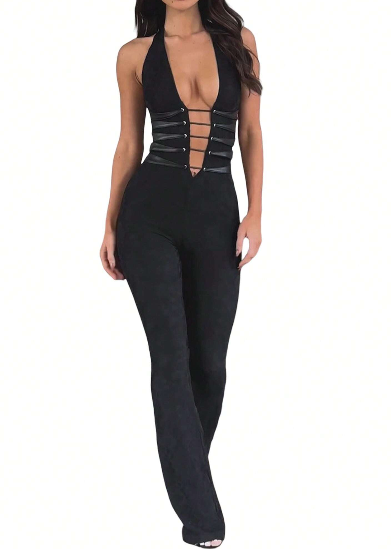 Catsuit encaje tira