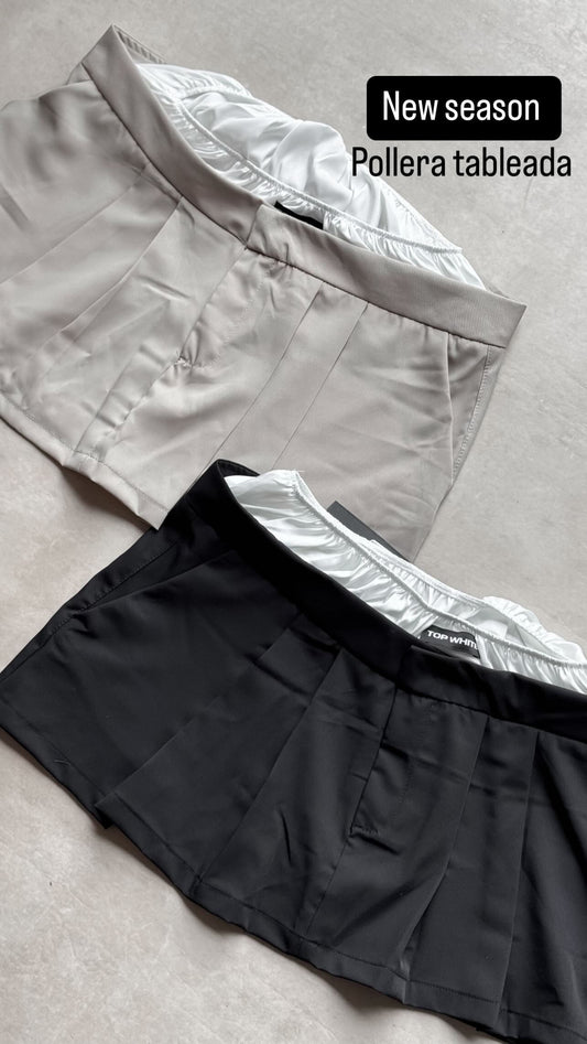 Pollera tablas tiro bajo
