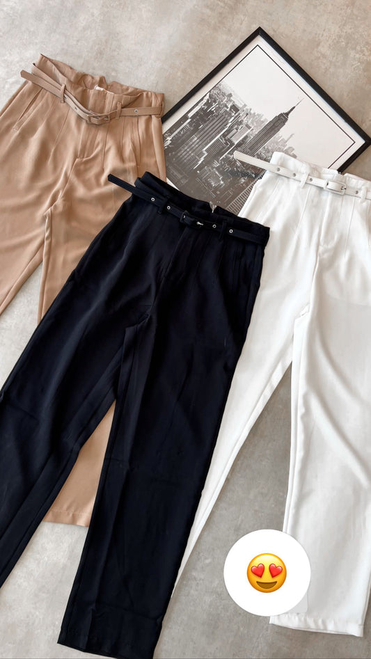 Pant Wide cinto fino