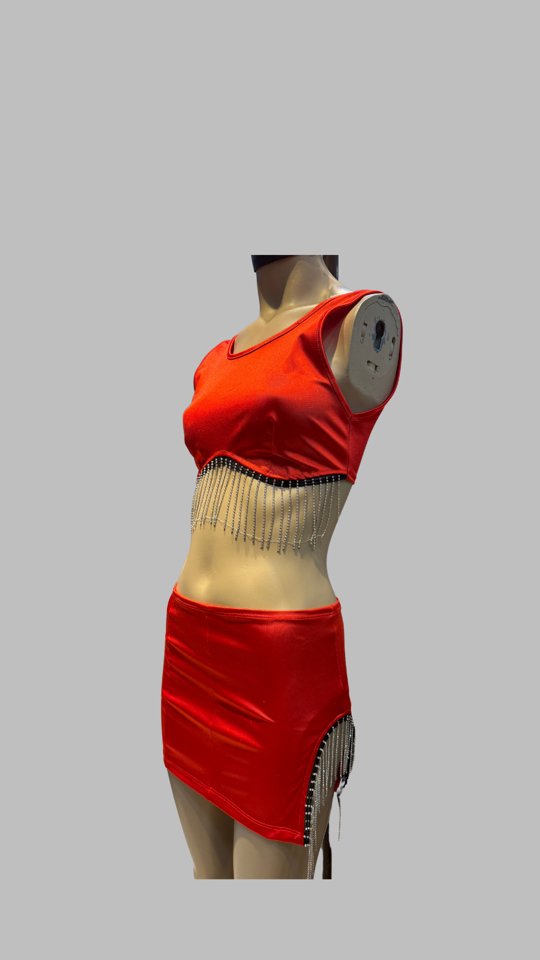 Set satén rojo