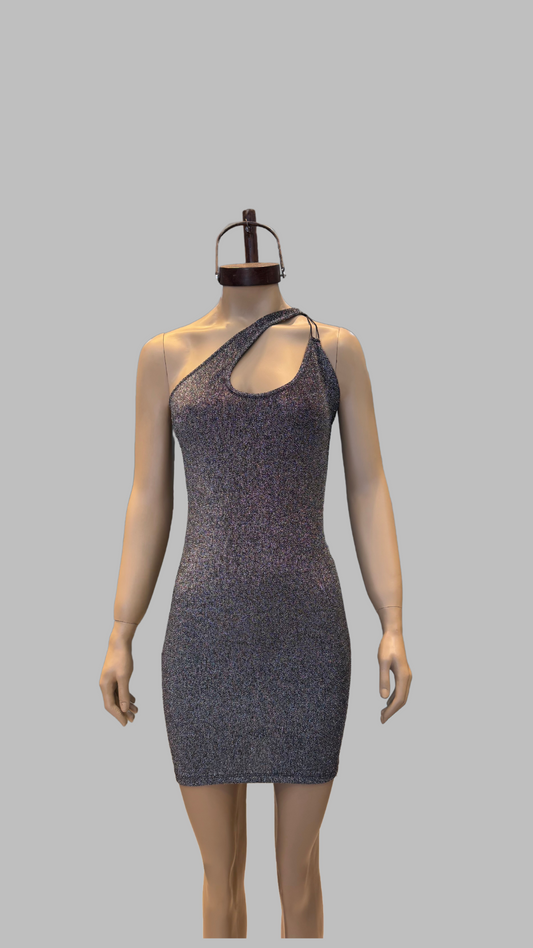 Vest lurex un solo hombro