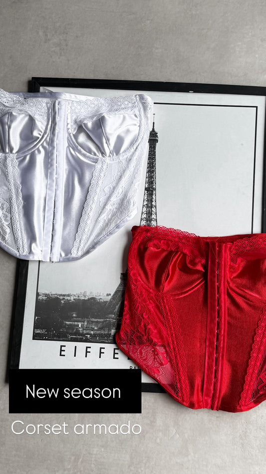 Corset encaje lycrado