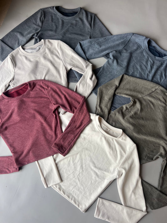 Remera manga larga lavado