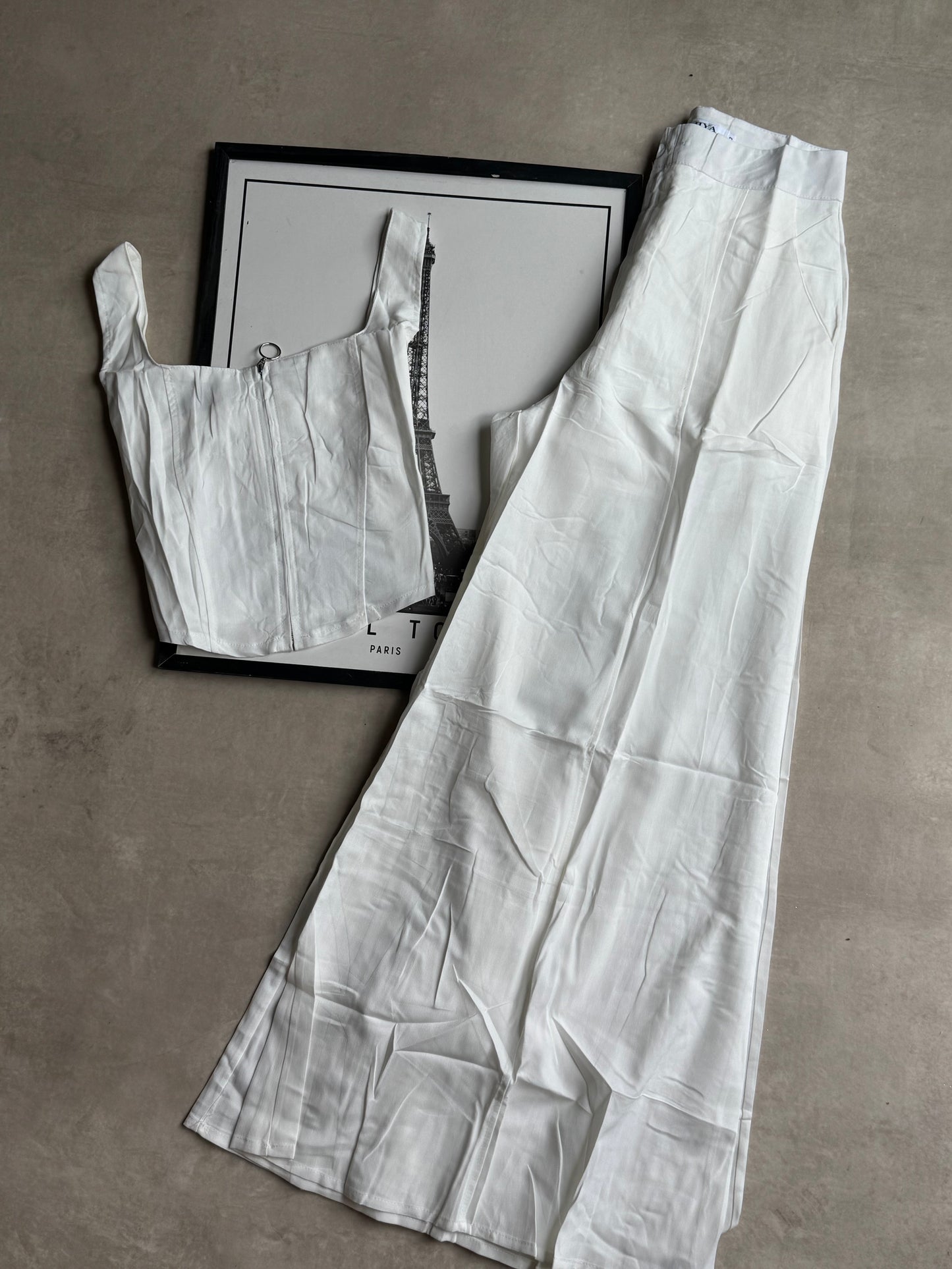 Set sastrero palazo + top