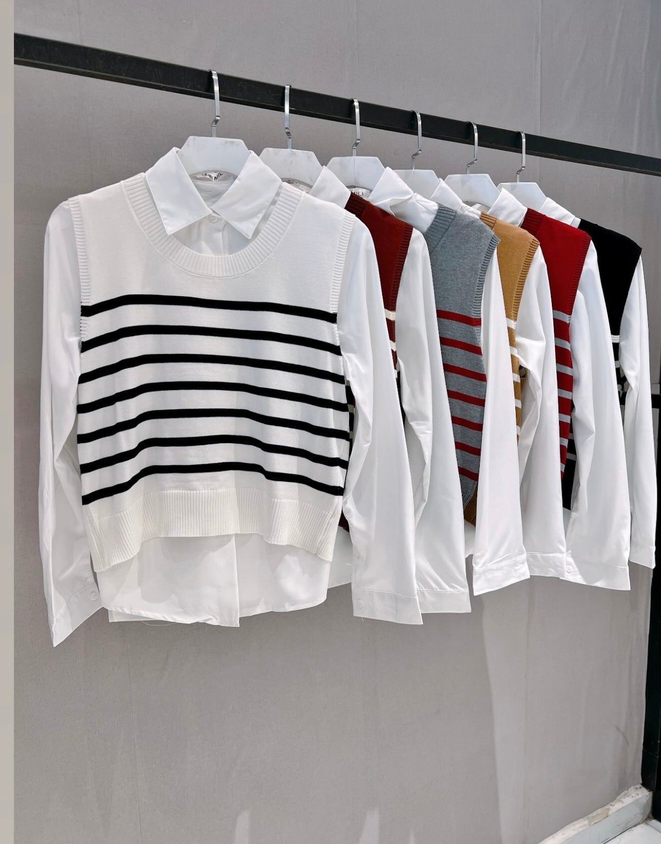 Chaleco de hilo camisa