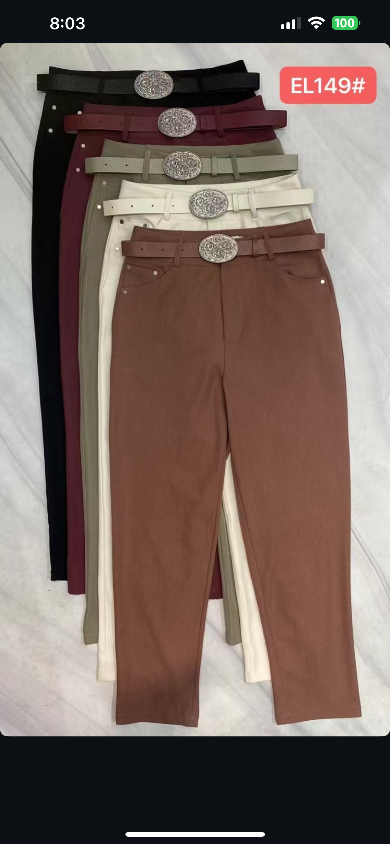 Pant sastrero cinto hebila