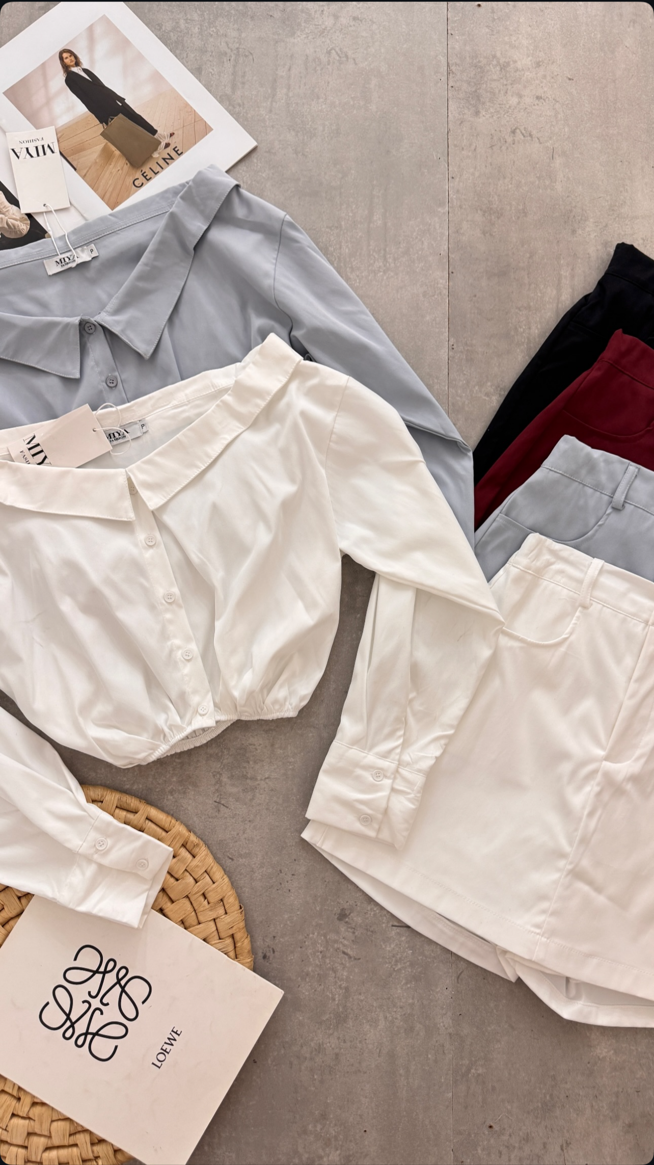 Set camisa + short pollera