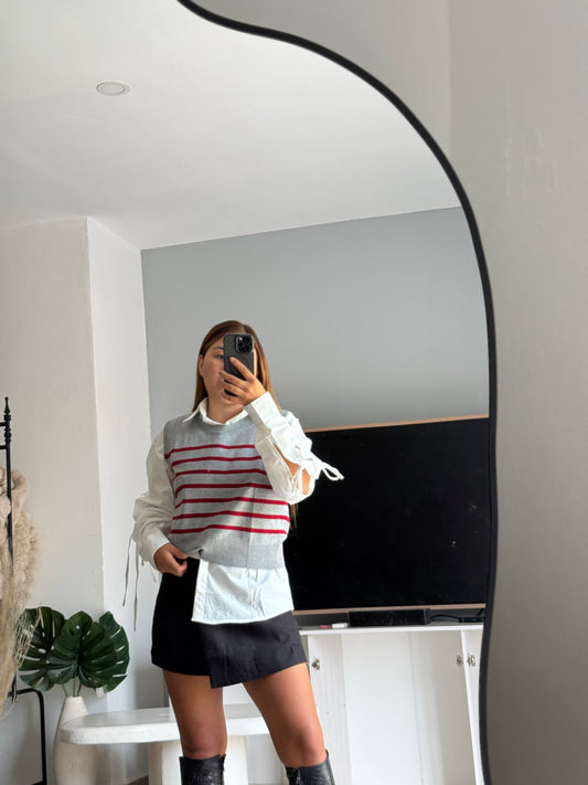 Chaleco de hilo camisa