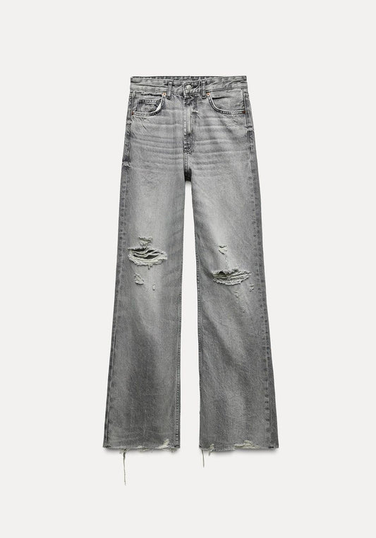 Wide legg gris