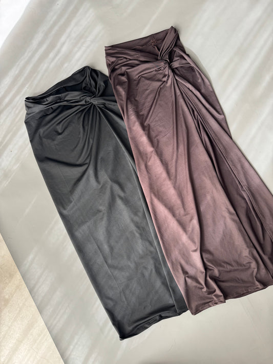 Pollera larga nudo